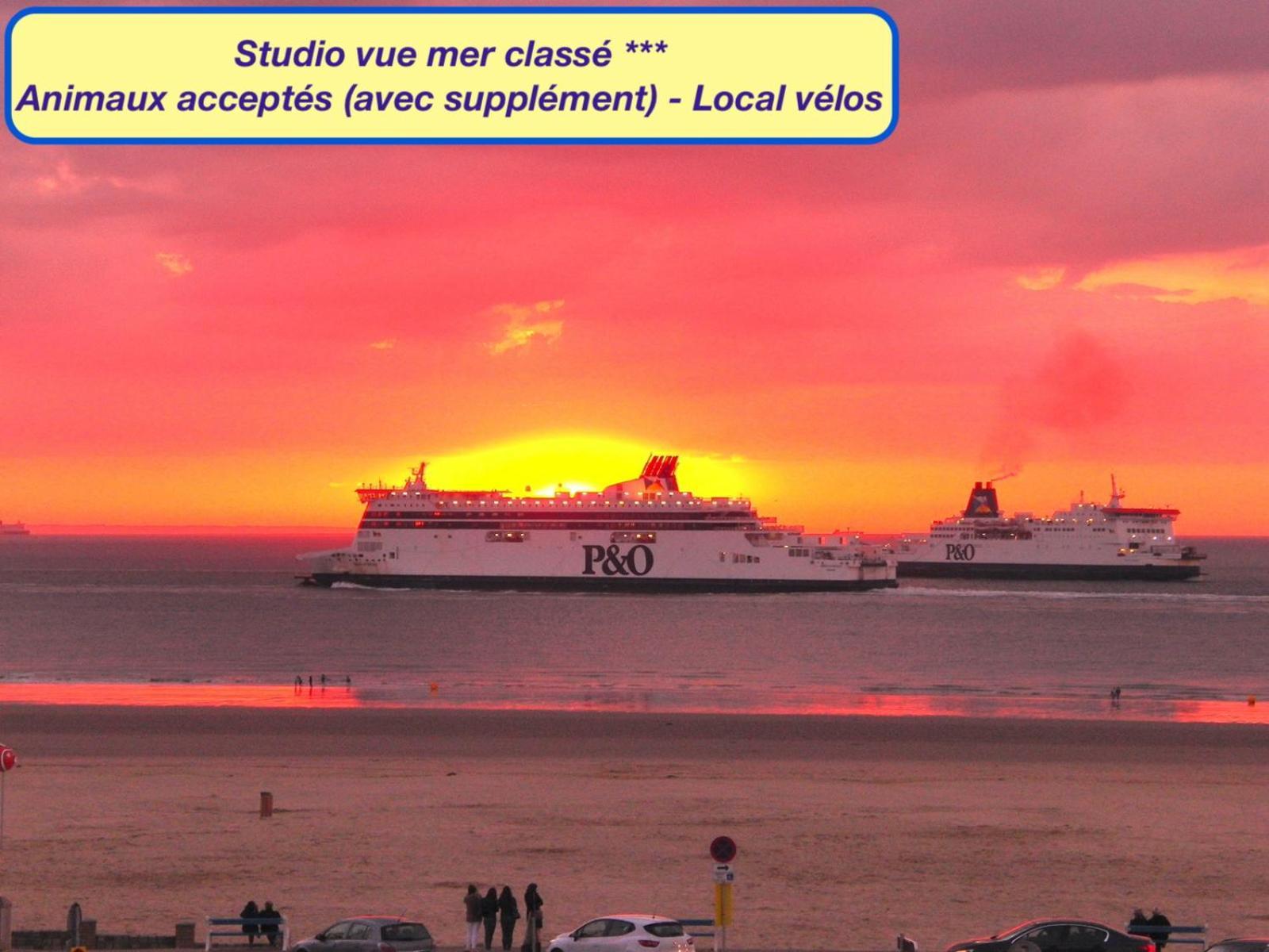 Studio A La Plage - Vue Mer Calais Exterior foto